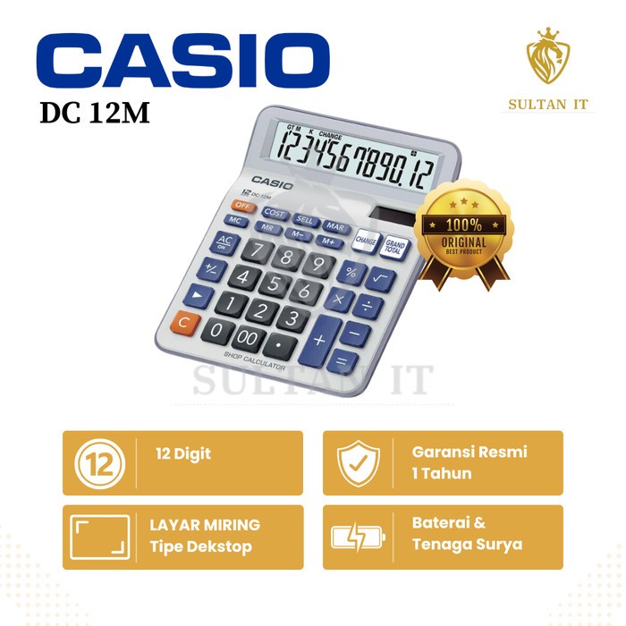 

Kalkulator Casio DC 12M Original