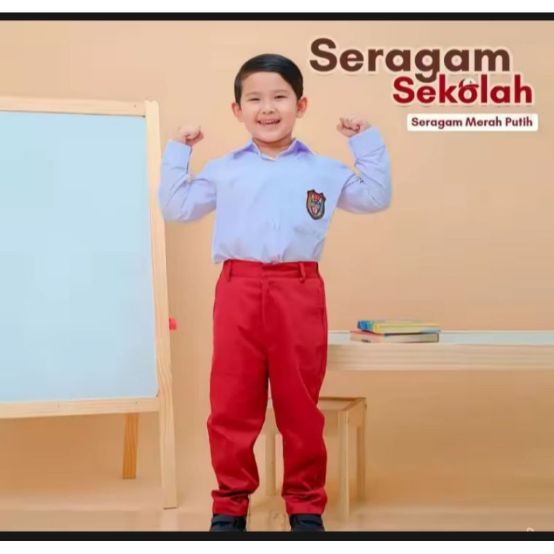 Seragam sekolah SD/Baju sekolah SD lengan panjang/Kemeja sekolah SD/pakaian sekolah