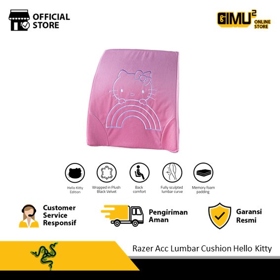 Razer Bantal Gaming Acc Lumbar Cushion Hello Kitty