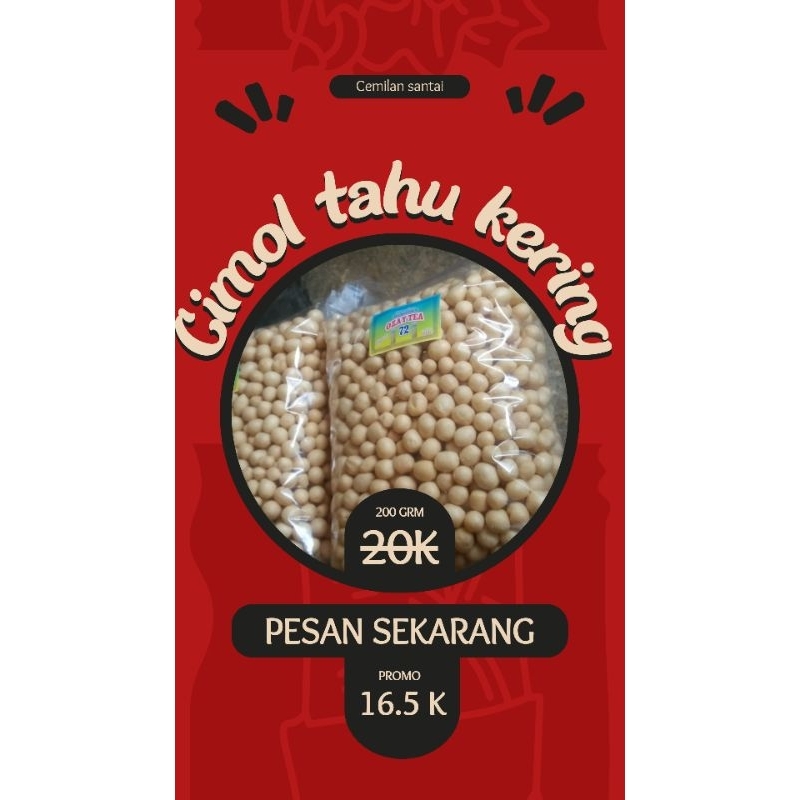 

Cimol Tahu kering renyah gurih