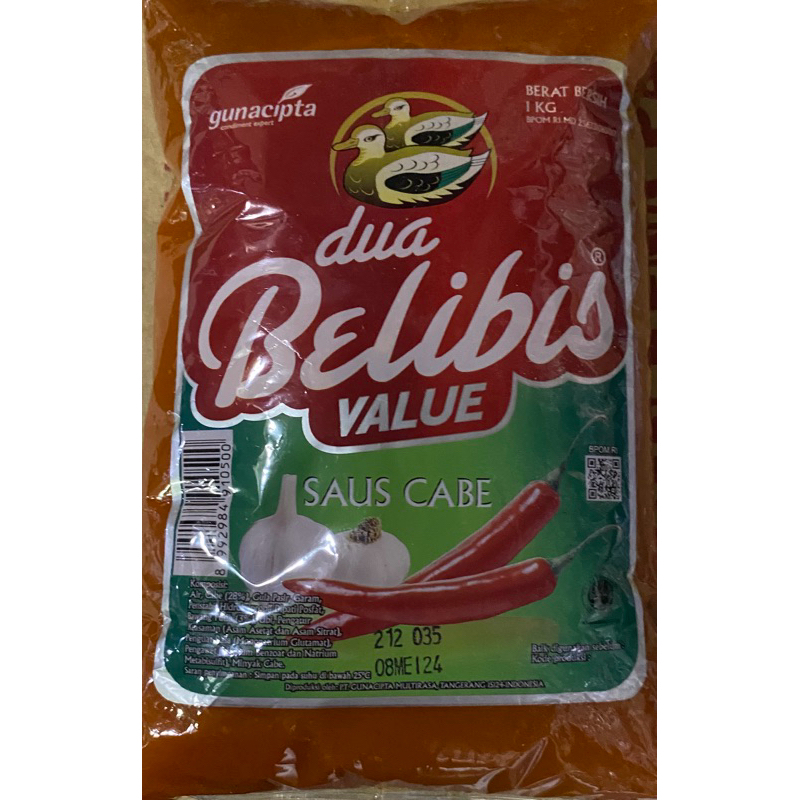 

SAUS CABE DUA BELIBIS VALUE BANTAL 1KG