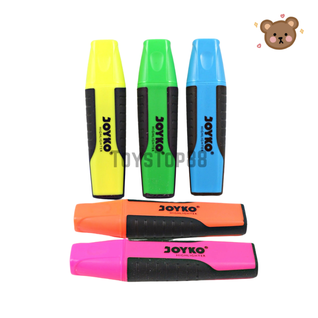 

Highlighter Joyko HL-1/5 Basic Color - Penanda Berwarna - Spidol Warna Neon [PER PCS]