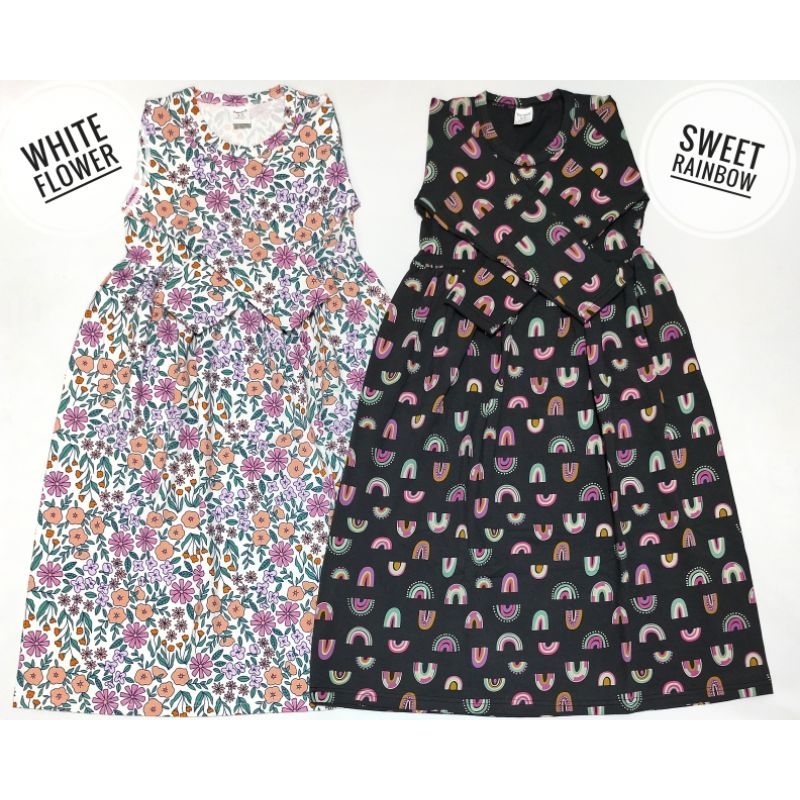 Gamis Anak Bahan Kaos adem (Bahan Tebal/sedang) / Gamis kaos anak / Longdress anak kaos  / Baju musl