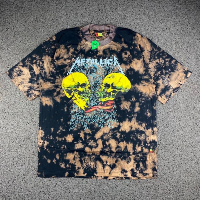 Kaos Baju Oversize Sad bet true Metallica T-shirt Tie dye