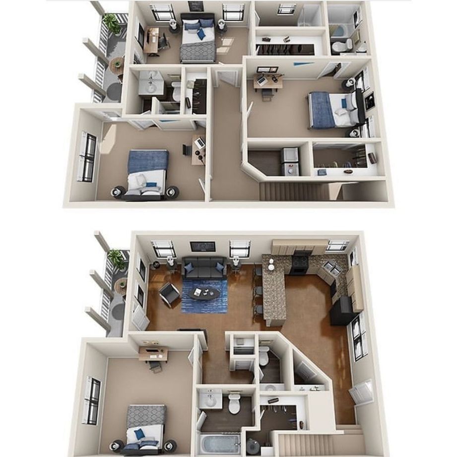 Desain denah rumah minimalis dengan konsep modern
