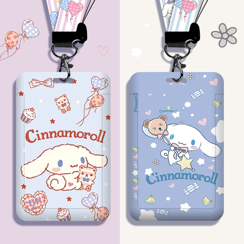 

Name Tag Lanyard ID Card Holder Gantungan Sanrio Cinamoroll | Gantungan Kartu /Card Holder PREMIUM