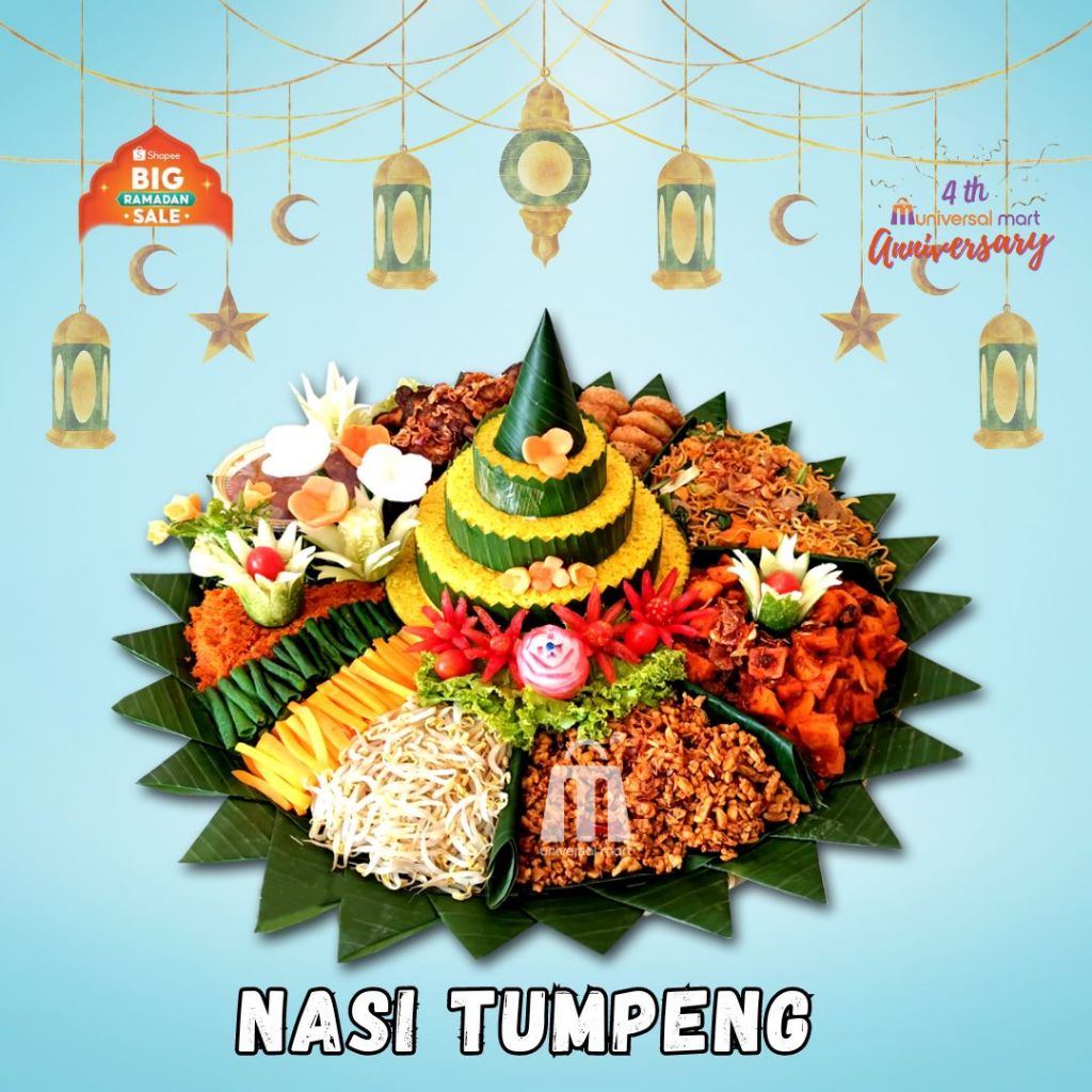 

Nasi tumpeng/Nasi kuning / nasi liwet / nasi tampah menu bisa request area jabodetabek free kartu ucapan