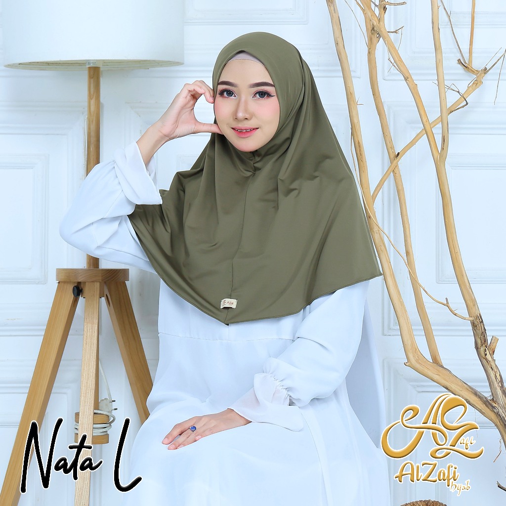 Nata Hijab Instan by Alzafi Kerudung blus Hijab simple Daily Hijab
