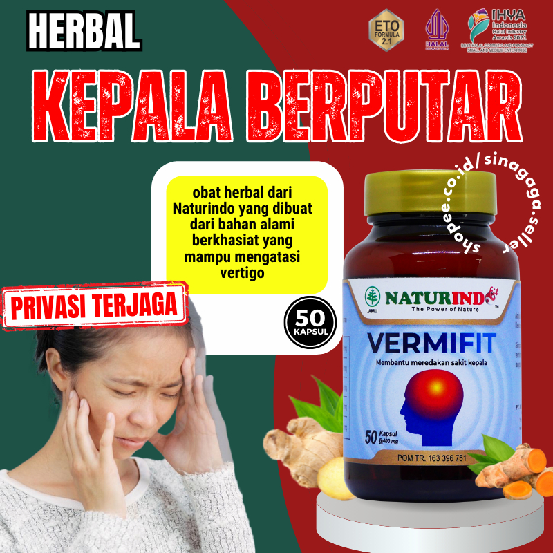 Vermifit Obat Herbal Vertigo Dan Pusing Tinnitus Paling Ampuh Sakit Kepala Berputar Terus Menerus Ob