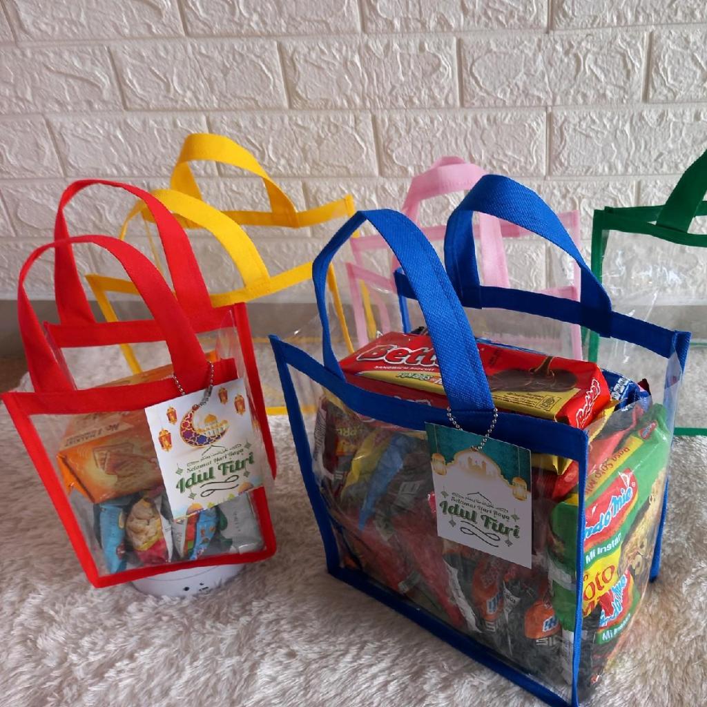 

25x20x12 TAS MIKA TRANPARAN | SOUVENIR TAS MIKA