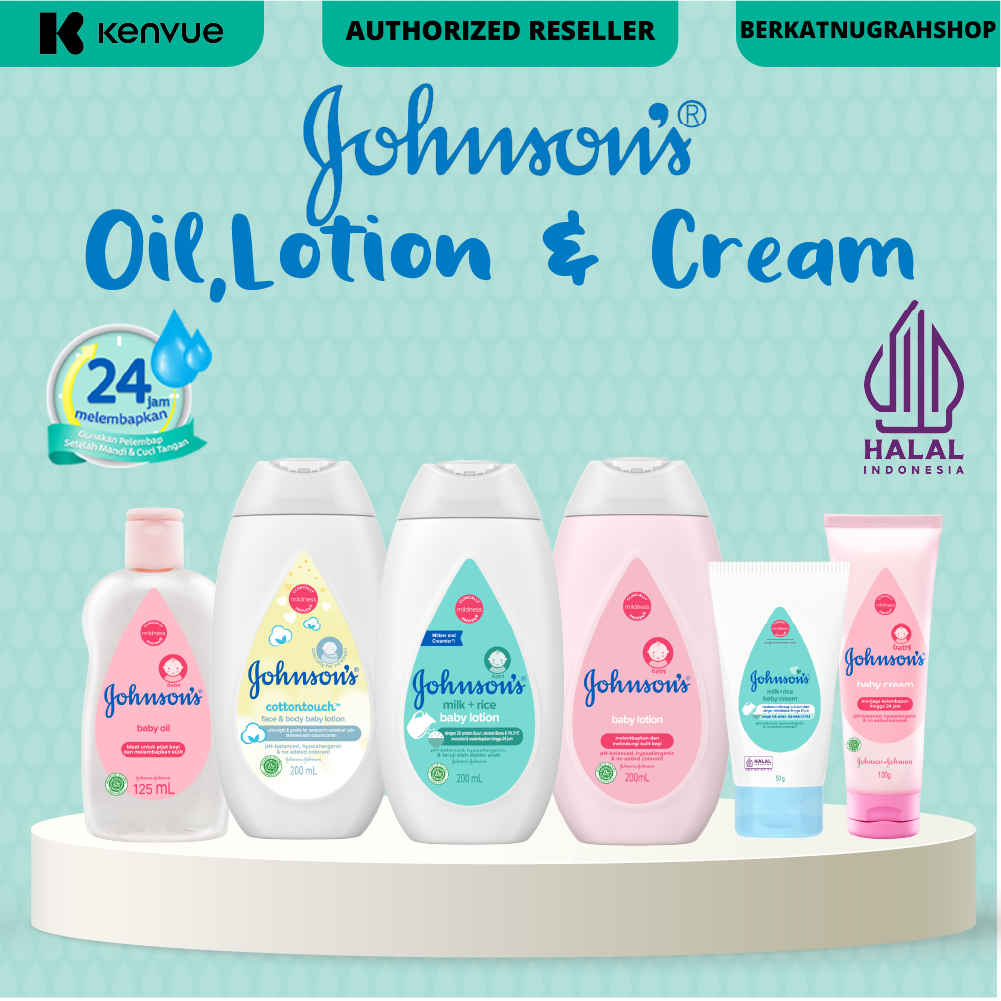 JOHNSON'S Baby Oil /Lotion - 50/125/200ml BPOM