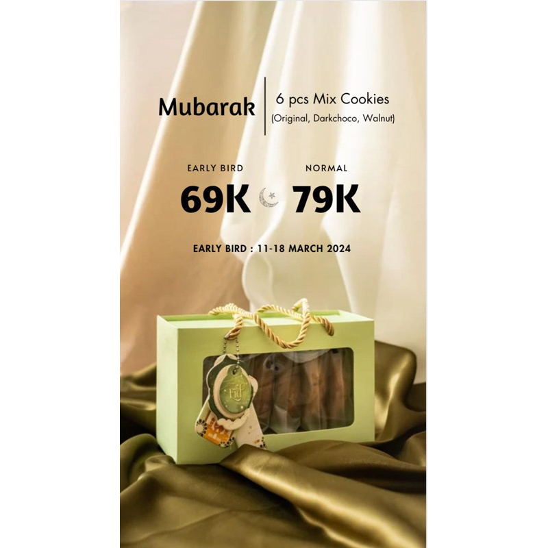 

Hampers lebaran soft cookies ‘mubarak’
