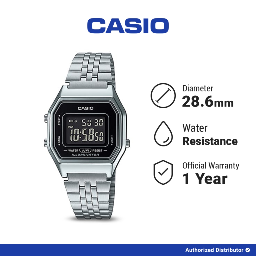 [READY INSTANT] Casio Jam Tangan Wanita LA680WA-1BDF Original