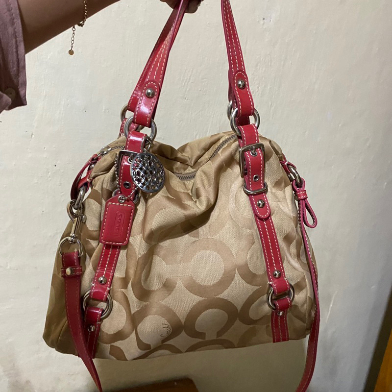 preloved coach tote hobo signature