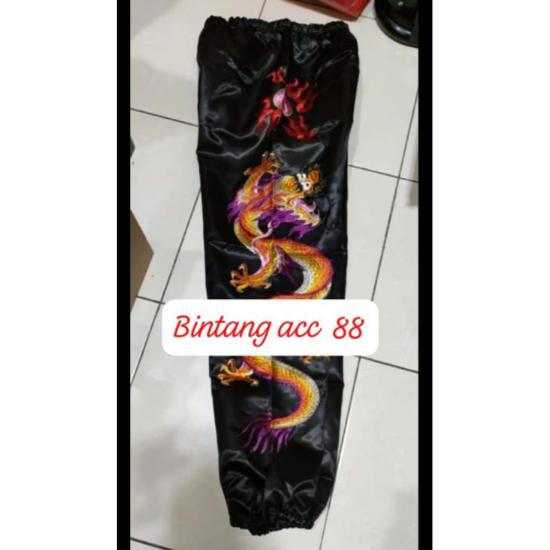 celana tatung hitam- naga