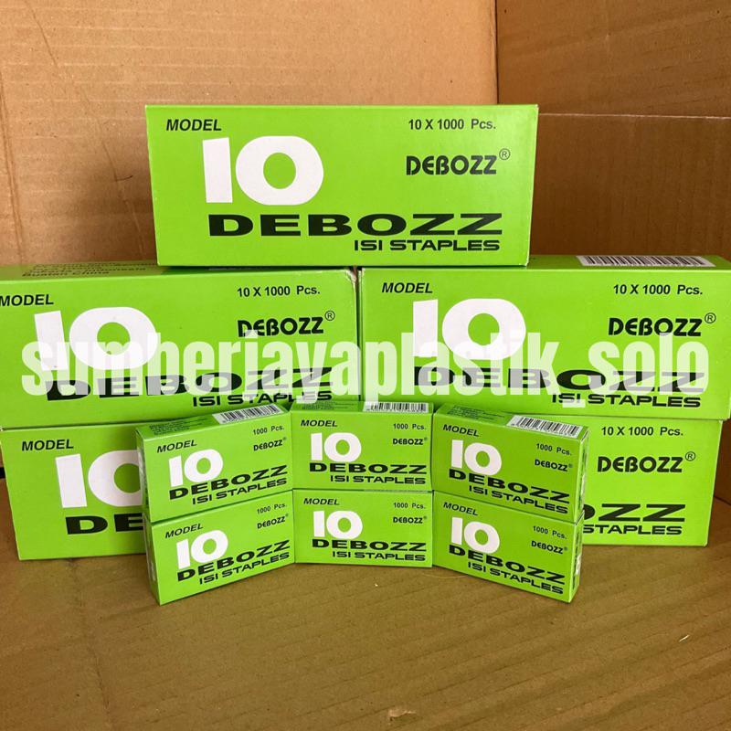 

DEBOZZ ISI STAPLES Deboss Debozz No 10 isi stapler isi jeglokan