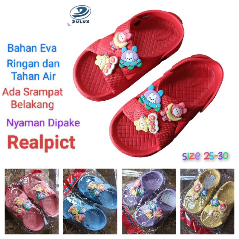 DULUX Sandal Anak Perempuan Sandal Anak Wanita Sandal Slop Anak