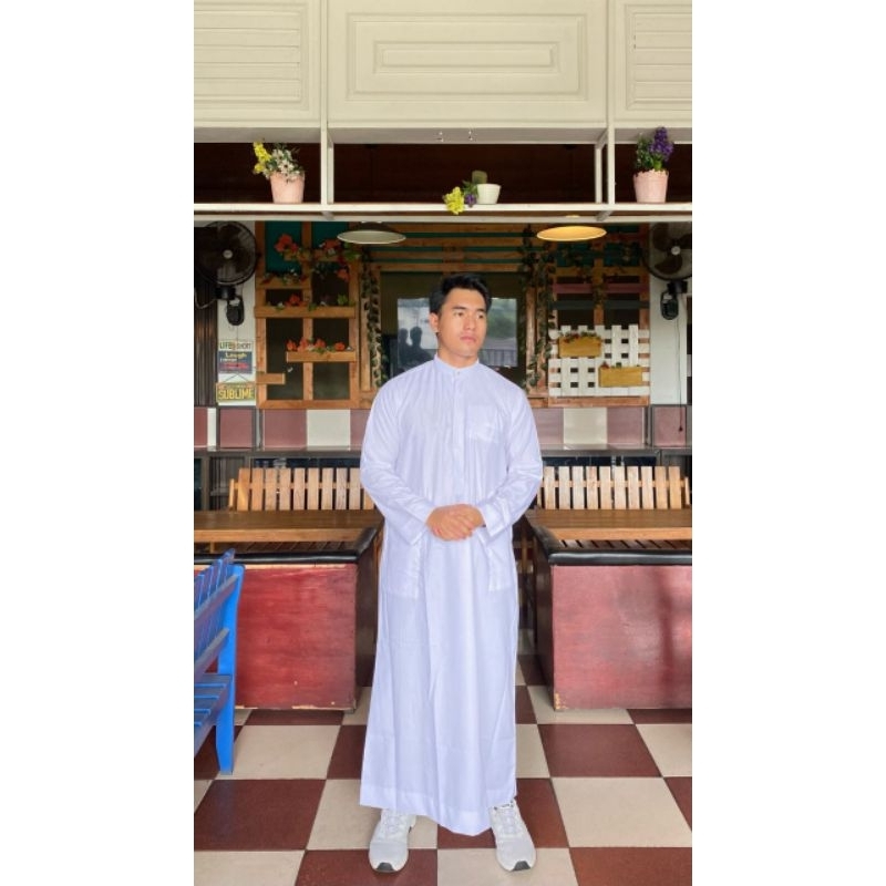 Gamis Putih Toyobo Resliting