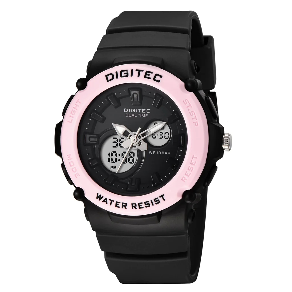 DIGITEC 4100 DA 4100 / DA4100 / DA-4100 / DG 4100 / Original Jam Tangan Wanita Analog Digital Dual T