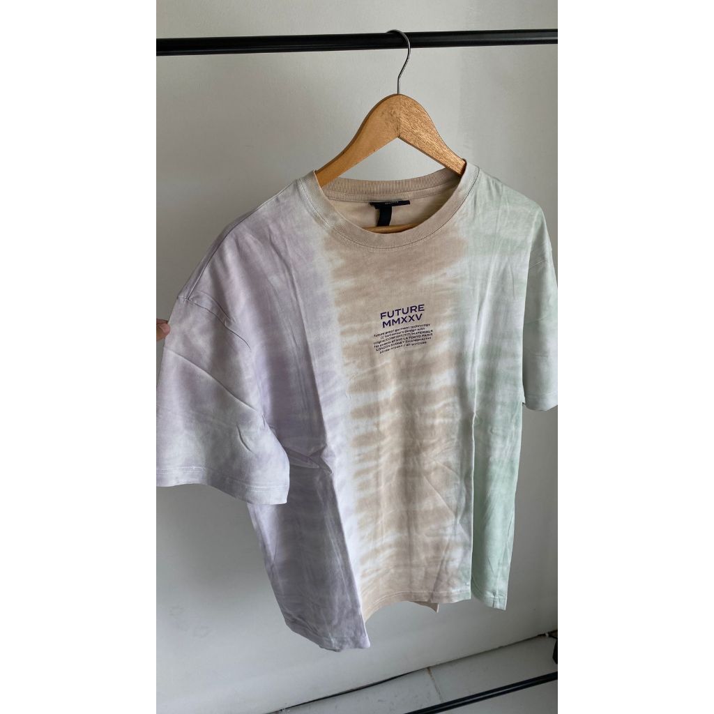 Tshirt H&M Tye Dyed Future MMXXV Relaxed Fit - A44