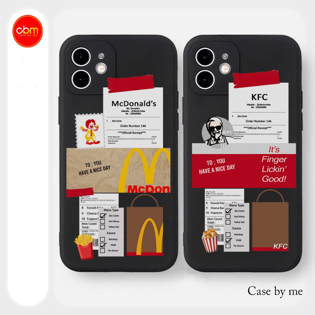#MAK  CASING SOFTCASE  MCDONALD"S AND KFC  TPU CASE FOR INFINIX  GT 10 PRO,ZERO 30 , ZERO 5G 2023, S