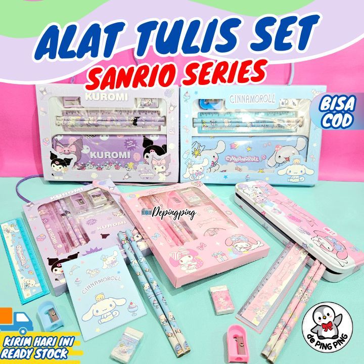 

Stationery Mini Set Alat Tulis Sekolah Karakter Sanrio/Alat Tulis Anak Sanrio/Pensil Sanrio