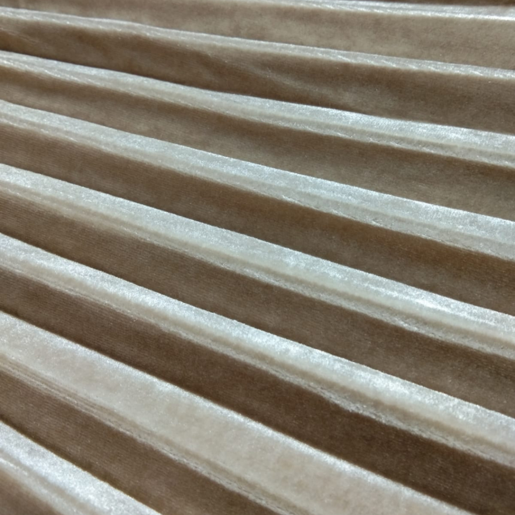 KOL Rok 7 per 8 Wanita Dewasa Import Plisket Velvet Bludru 7/8 Premium Glossy Tebal Ori Midi Skirt