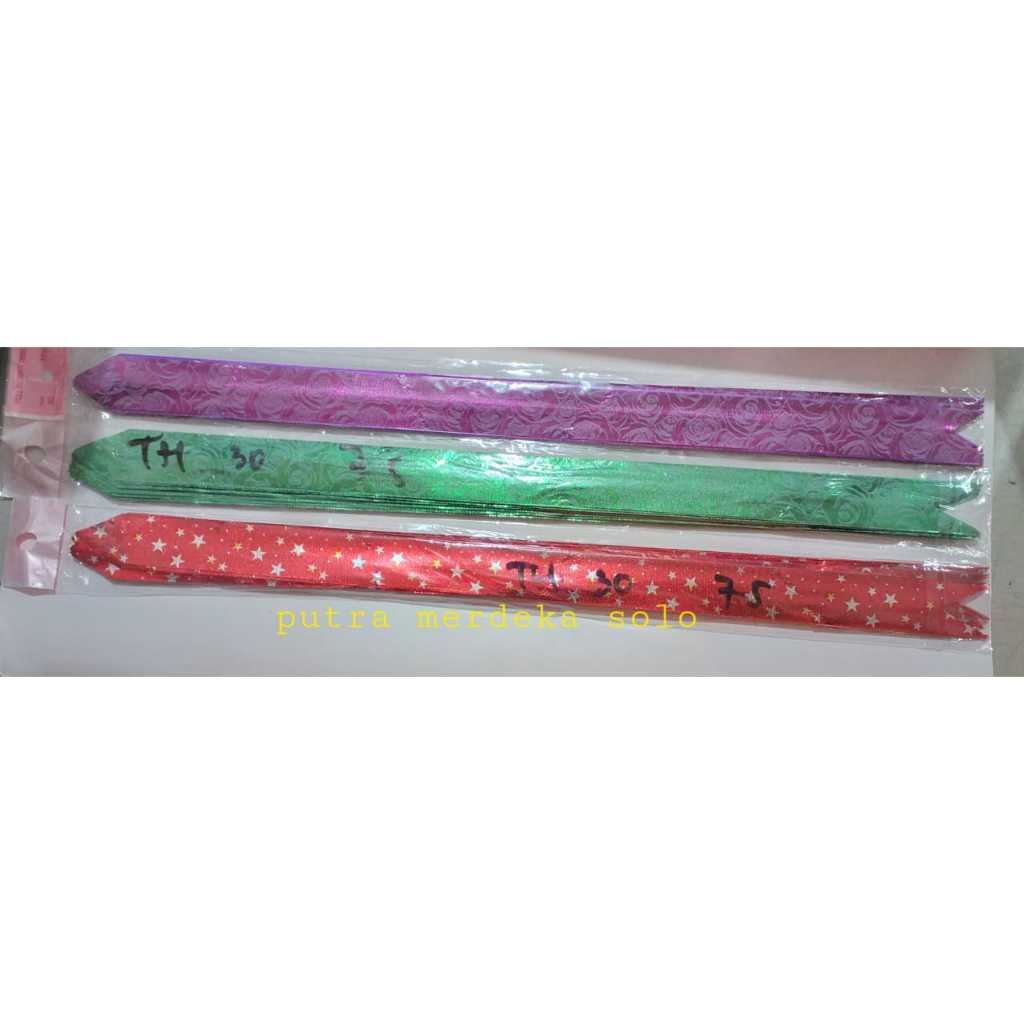 

Pita Serut / Pita Souvenir / Pita Tarik Murah / Pita tarik 30mm isi 10 pcs / Pull Flower Ribbon