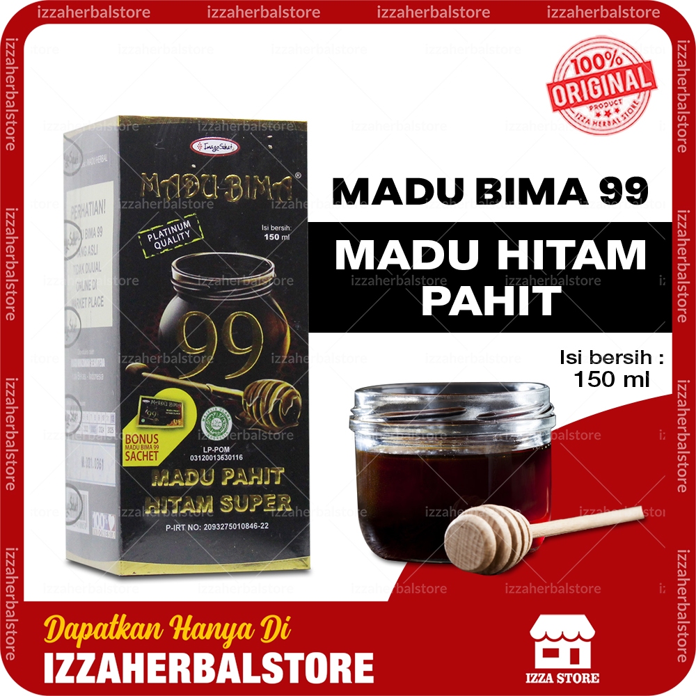 MADU HITAM PAHIT BIMA 99 Original Asli Resmi Izin BPOM Obat Kolesterol Asam Urat Paling Ampuh