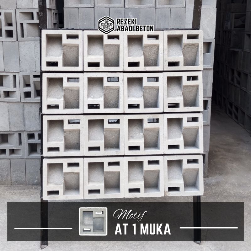 Roster AT | Roster Beton Minimalis Warna Abu-abu