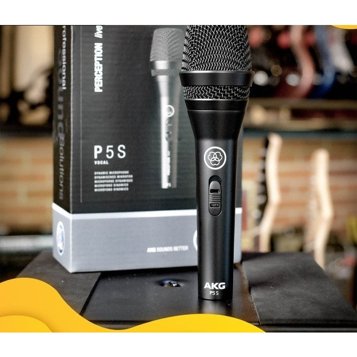 MIC KABEL AKG P5S / AKG P-5S / AKG P 5S BAHAN METAL DYNAMIC VOCAL MICROPHONE