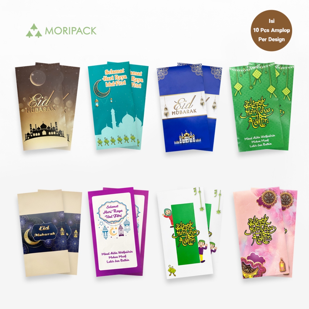 

Mori Amplop / Angpau Lebaran Selamat Hari Raya Idul Fitri Isi 10 Pcs