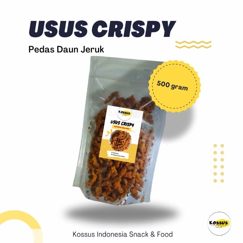 

Kossus Indonesia 500 gram - Usus Ayam Crispy Nikmat