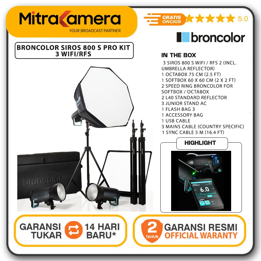Broncolor Siros 800 S Pro Kit 3 WiFi/RFS