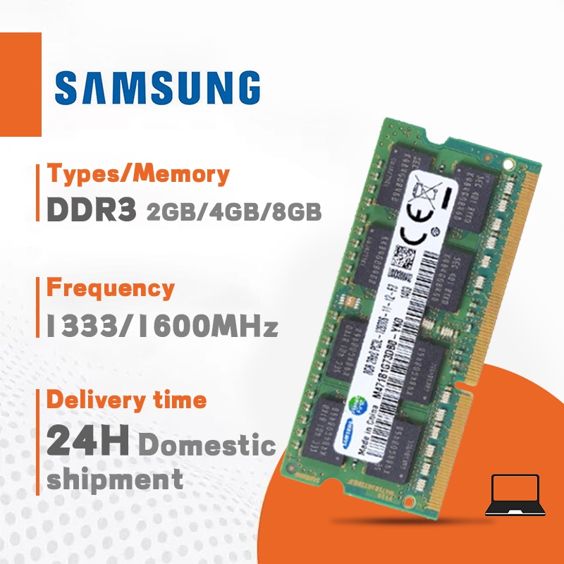 【Jakarta Spot】2GB/4GB/8GB Samsung Laptop RAM  DDR3/DDR3L  1600MHZ PC3L-12800 SODIMM  memory for notebok