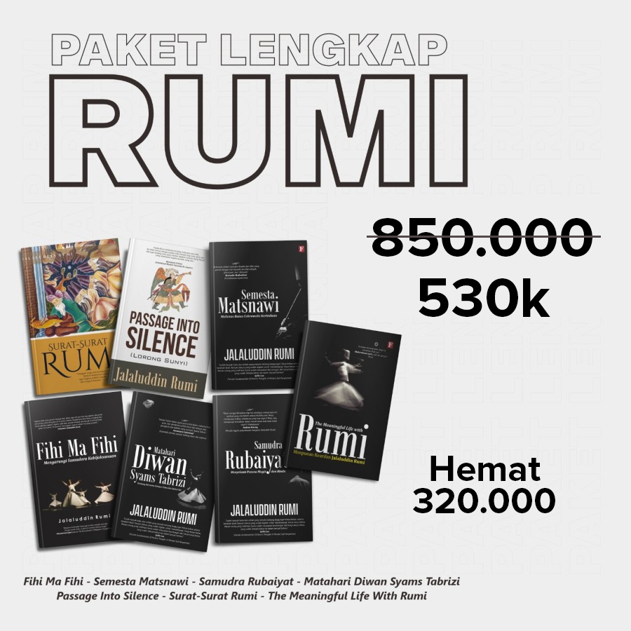 Paket Rumi Diskon - Buku Jalaluddin Rumi
