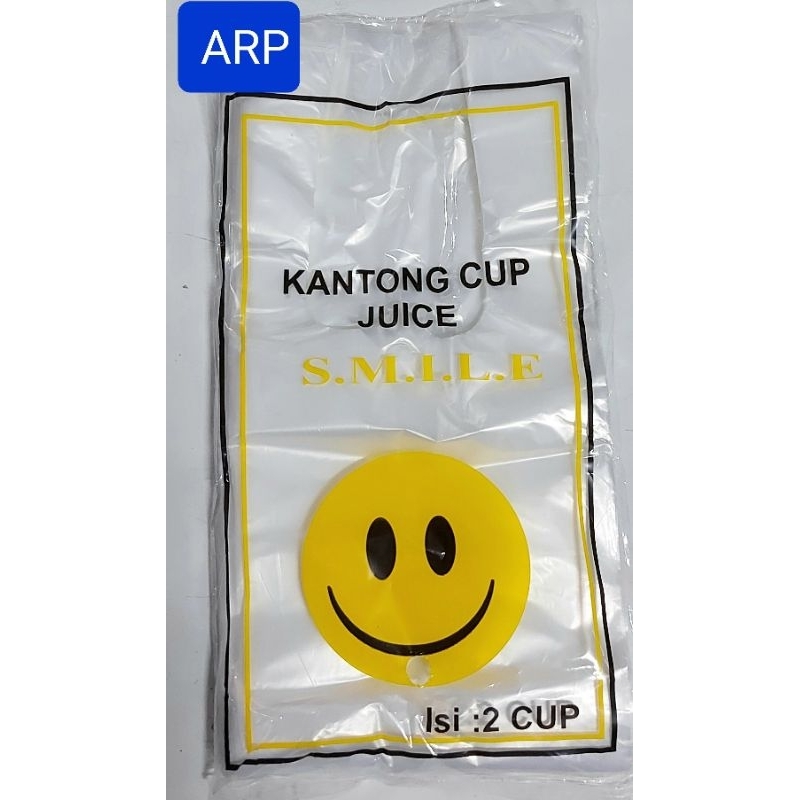 Kantong Cup Jus 2CUP/Kantong Jus Murah 2CUP/Kantong gelas Juice 2cup/Kantong jus Bening 2cup/Kantong