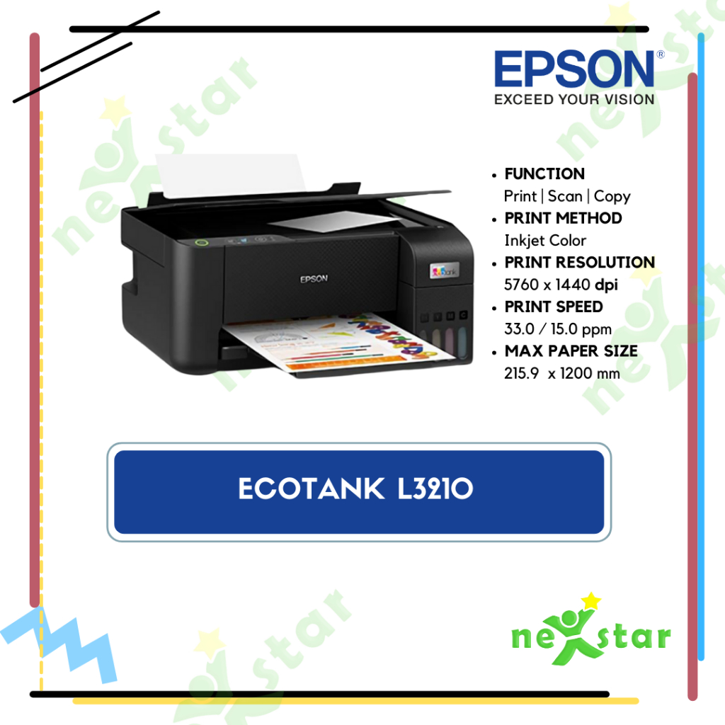 Printer Epson EcoTank L3210 Print Scan Copy