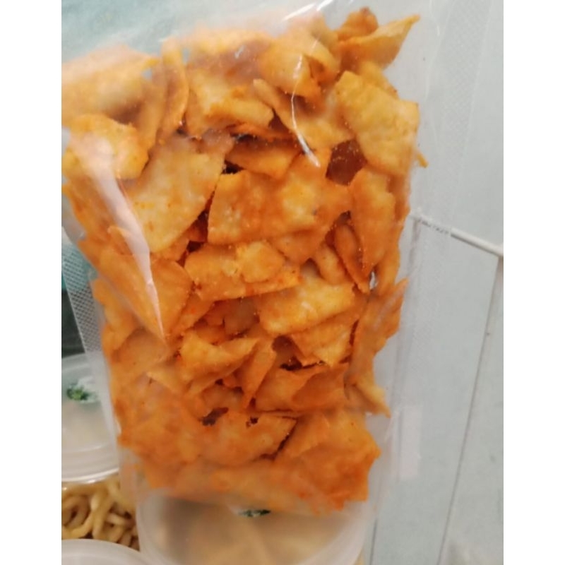 

Keripik Pangsit Pedas 500 gram