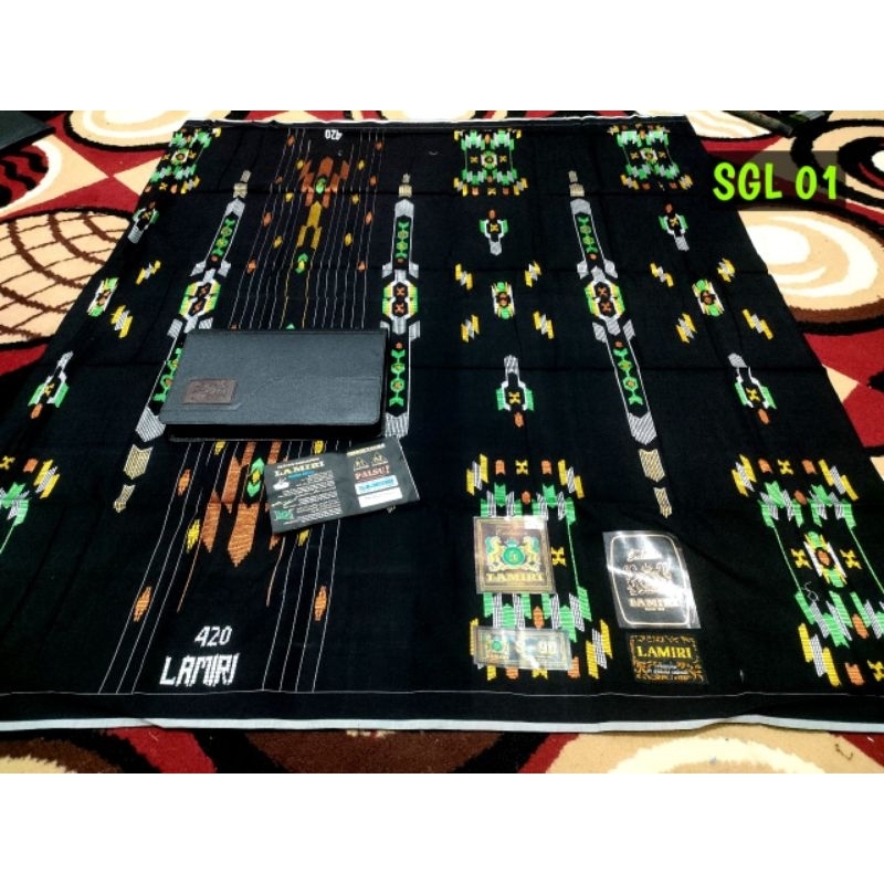 Sarung LAMIRI 420 MS Sutra 50 Motif SGL SCP Mix GOLD