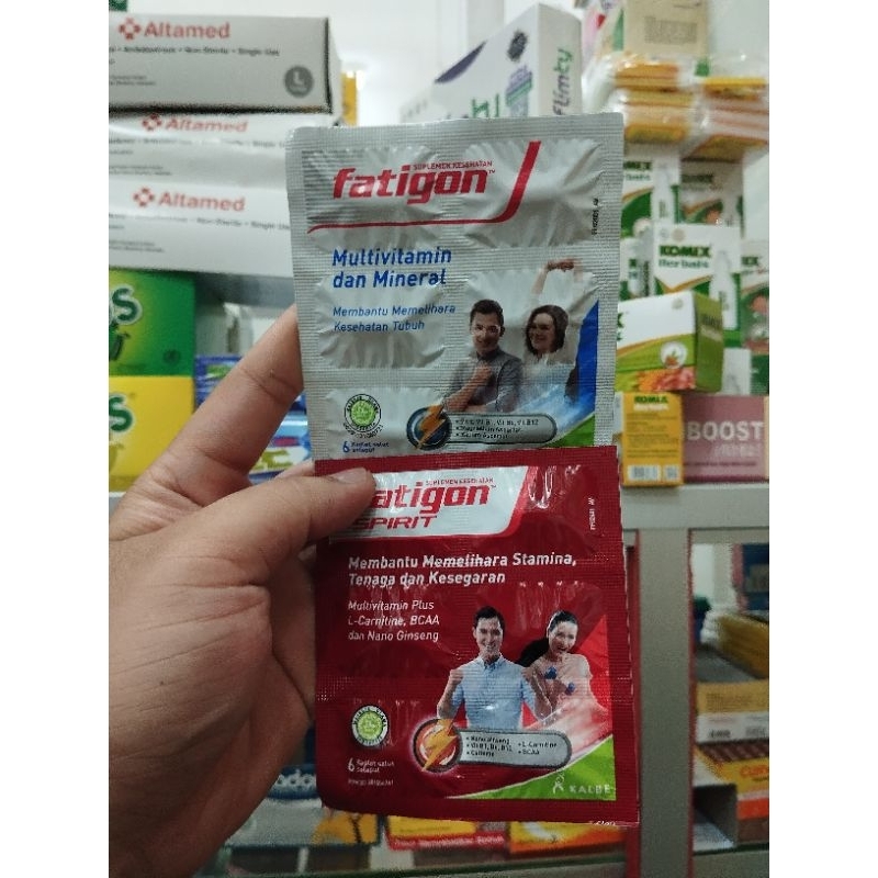 Fatigon Multivitamin - Fatigon Spirit - menjaga daya tahan Tubuh - 1 strip 6 tablet