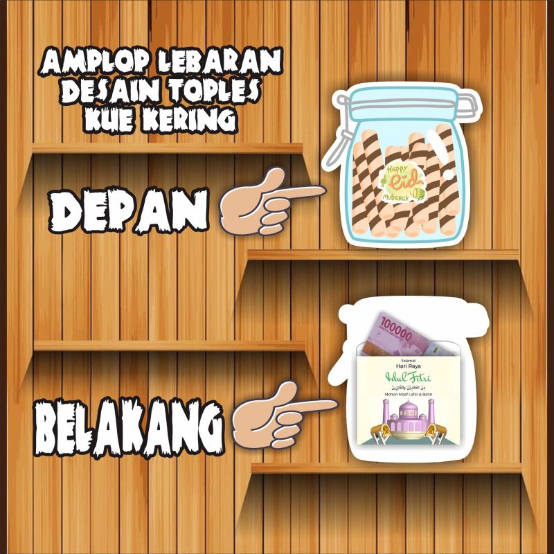 

amplop lebaran cromboloni isi 6 terbaru