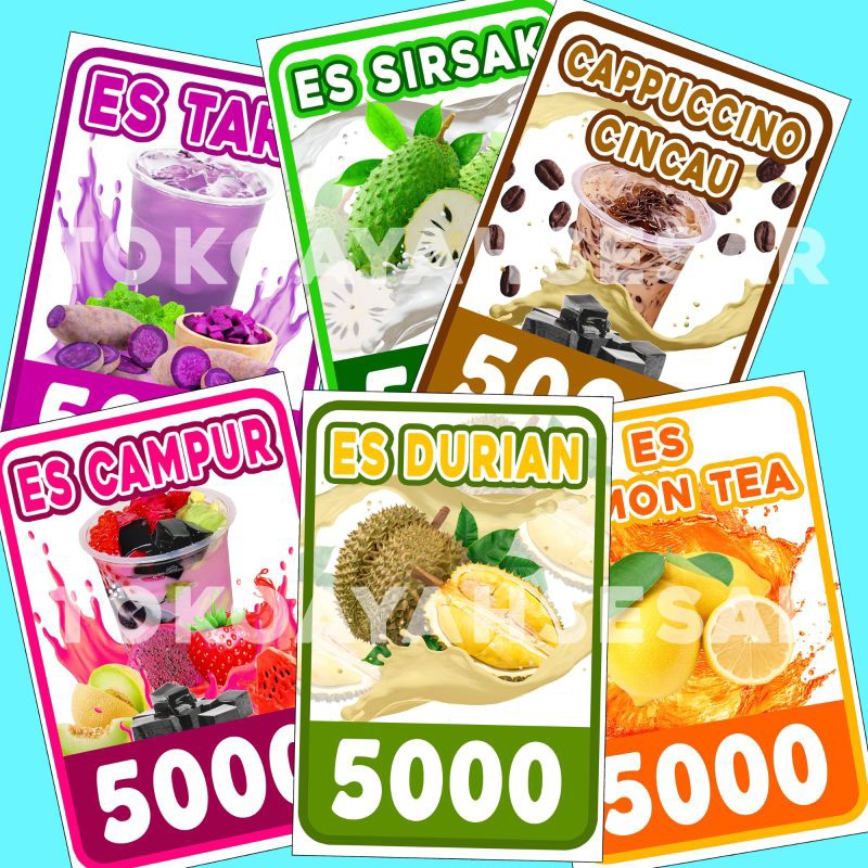

Stiker Termos Aesthetic Tahan Air Stiker Es Aquarium Ukuran A5 (14cmx21cm)