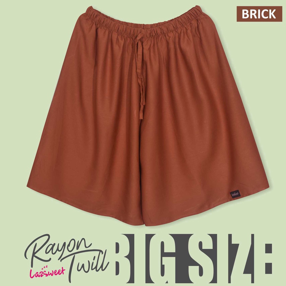 NFL783 Terbaru BIG SIZE celana pendek RAYON TWILL PREMIUM