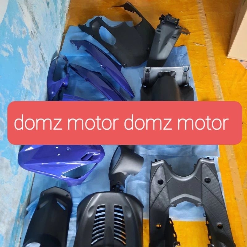 cover full body halus kasar Yamaha Mio sporty warna biru