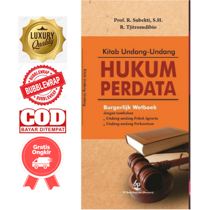Buku Kitab Undang-Undang Hukum Perdata Burgerlijk Wetboek (BW) - R. Subekti & Tjitrosudibio
