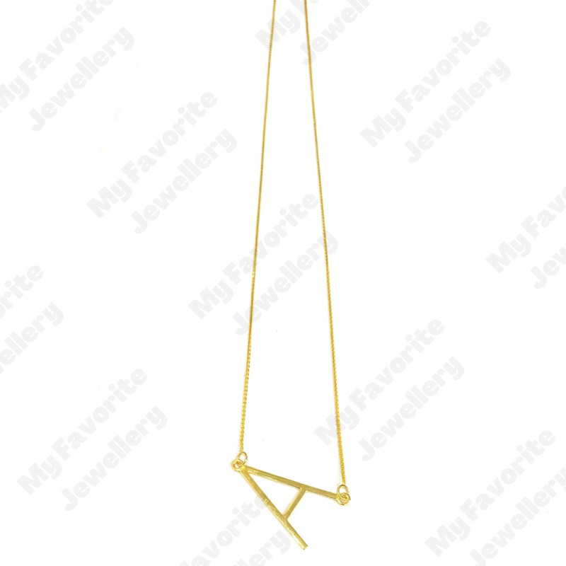 Custom Kalung Huruf Inisial Emas Asli Kadar 700 dan 875