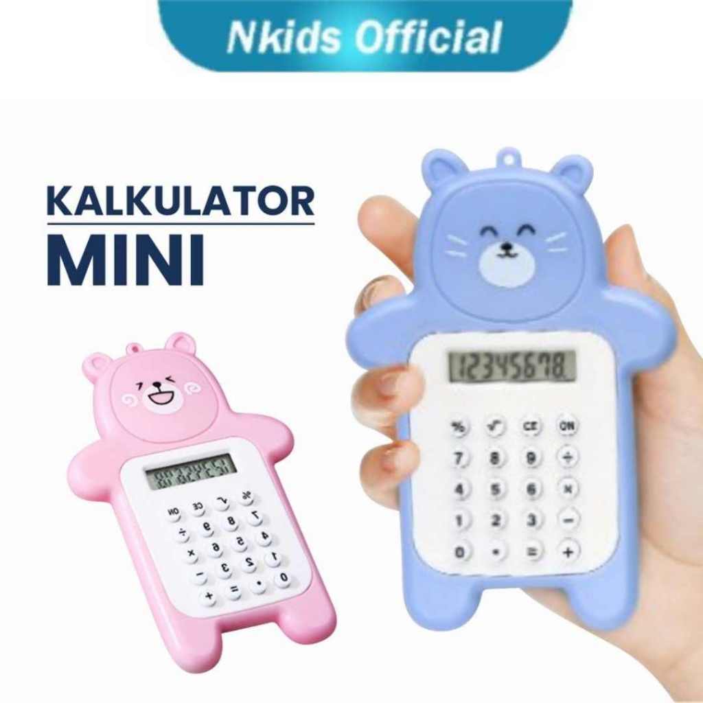 

Kalkulator Mini Motif Beruang 8 Digit Tombol Karet