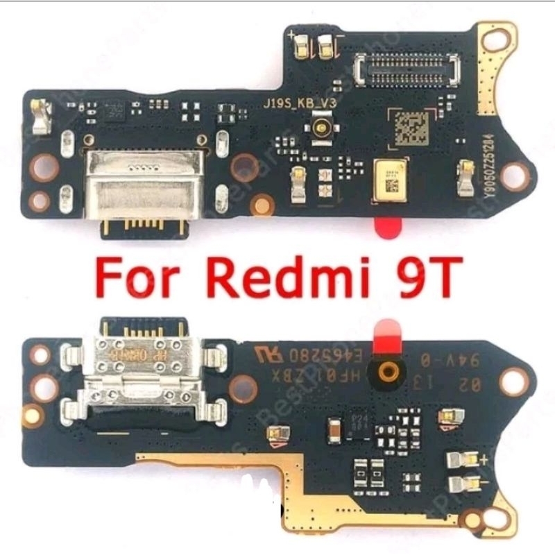 Konektor Charger Papan Cas Xiaomi Redmi 9T Original 100% Ic Smart Fast Charging Pcb