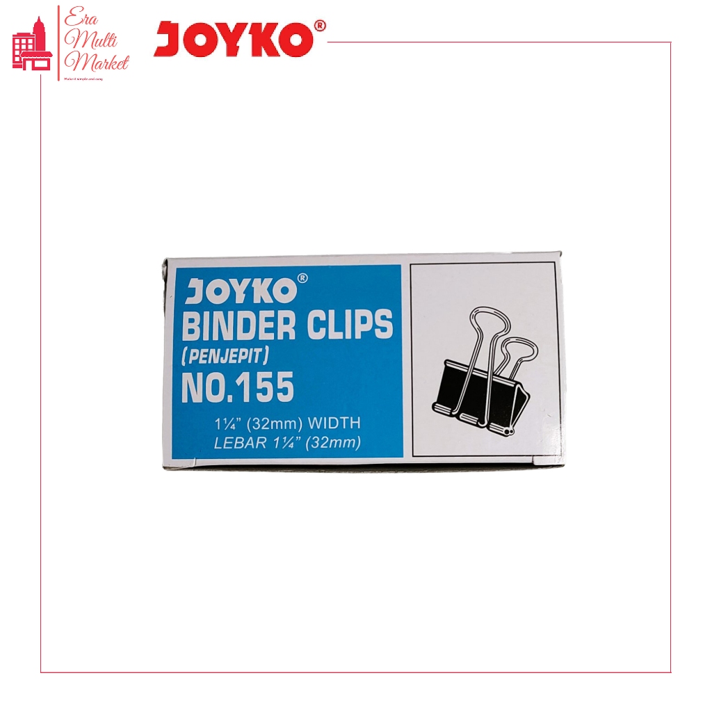 

Binder Clips No. 155 Joyko 1 1/4” / Penjepit 1 1/4 inch / inci / 32 mm